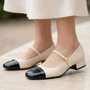 Sapato Feminino Moleca Boneca Salto Grosso